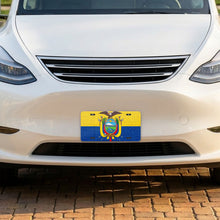 Ecuador Flag Pride aluminum front license plate