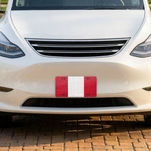 Peru Flag Pride aluminum front license plate