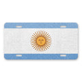 Argentina Flag Pride aluminum front license plate