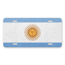 Argentina Flag Pride aluminum front license plate