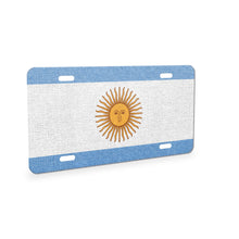 Argentina Flag Pride aluminum front license plate