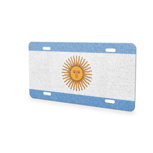 Argentina Flag Pride aluminum front license plate