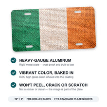 Ireland Flag Pride aluminum front license plate