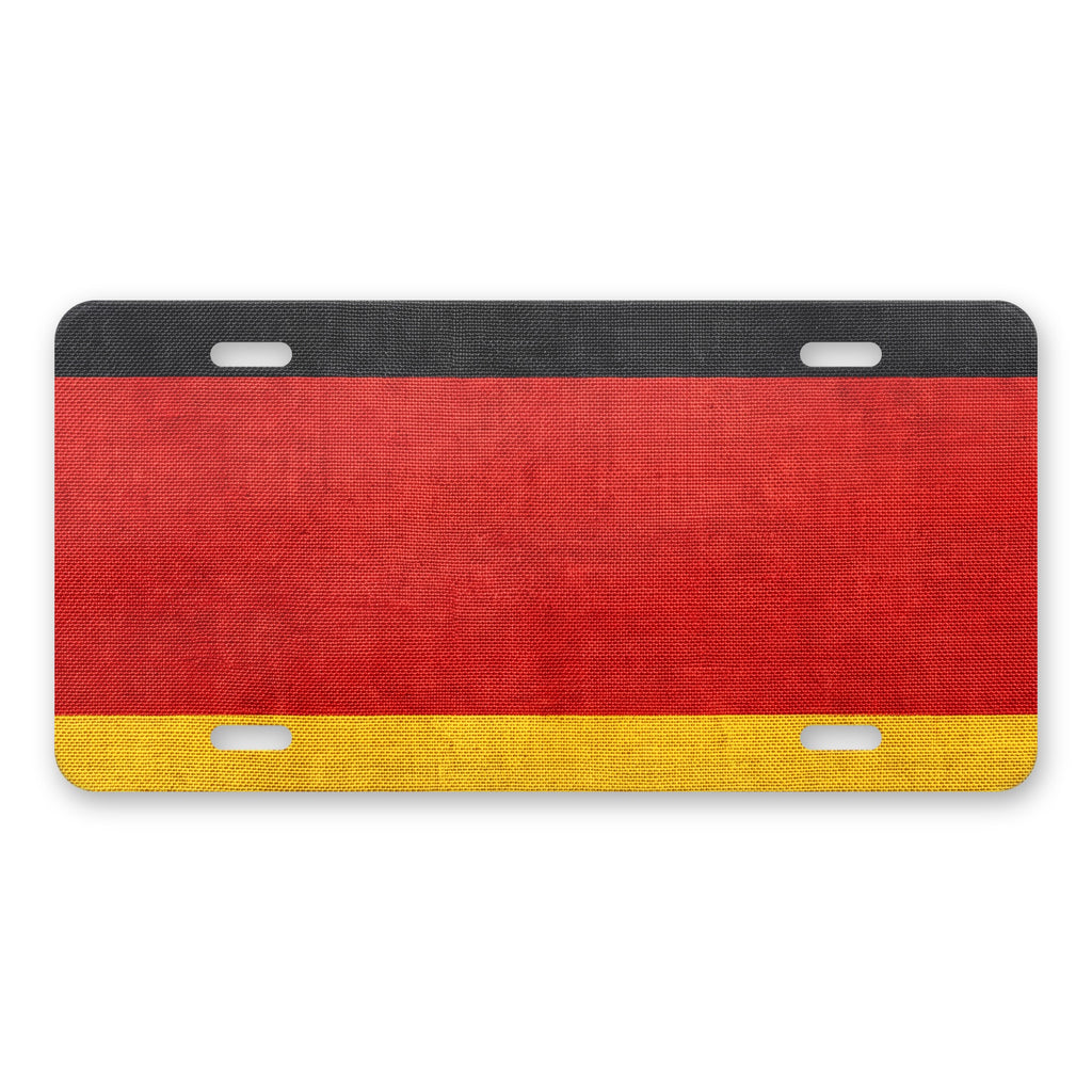 Germany Flag Pride aluminum front license plate