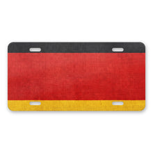 Germany Flag Pride aluminum front license plate
