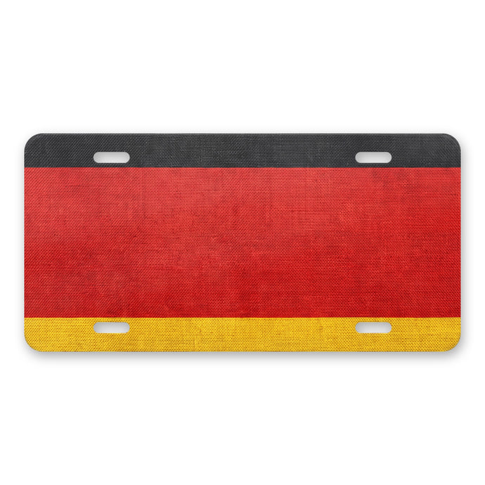 Germany Flag Pride aluminum front license plate