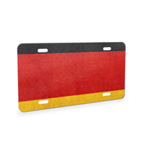 Germany Flag Pride aluminum front license plate