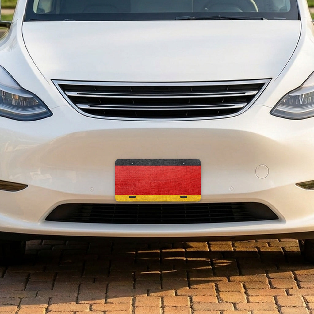 Germany Flag Pride aluminum front license plate