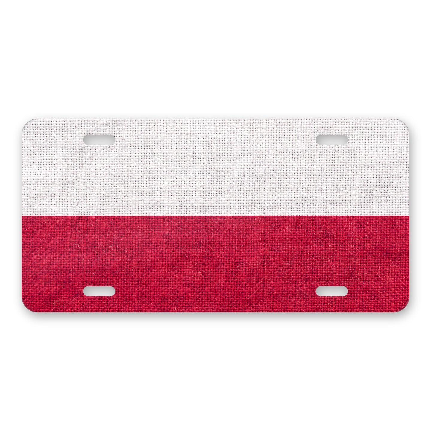 Poland Flag Pride aluminum front license plate