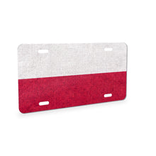Poland Flag Pride aluminum front license plate