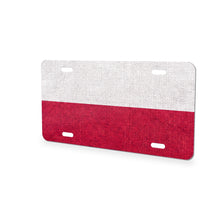Poland Flag Pride aluminum front license plate