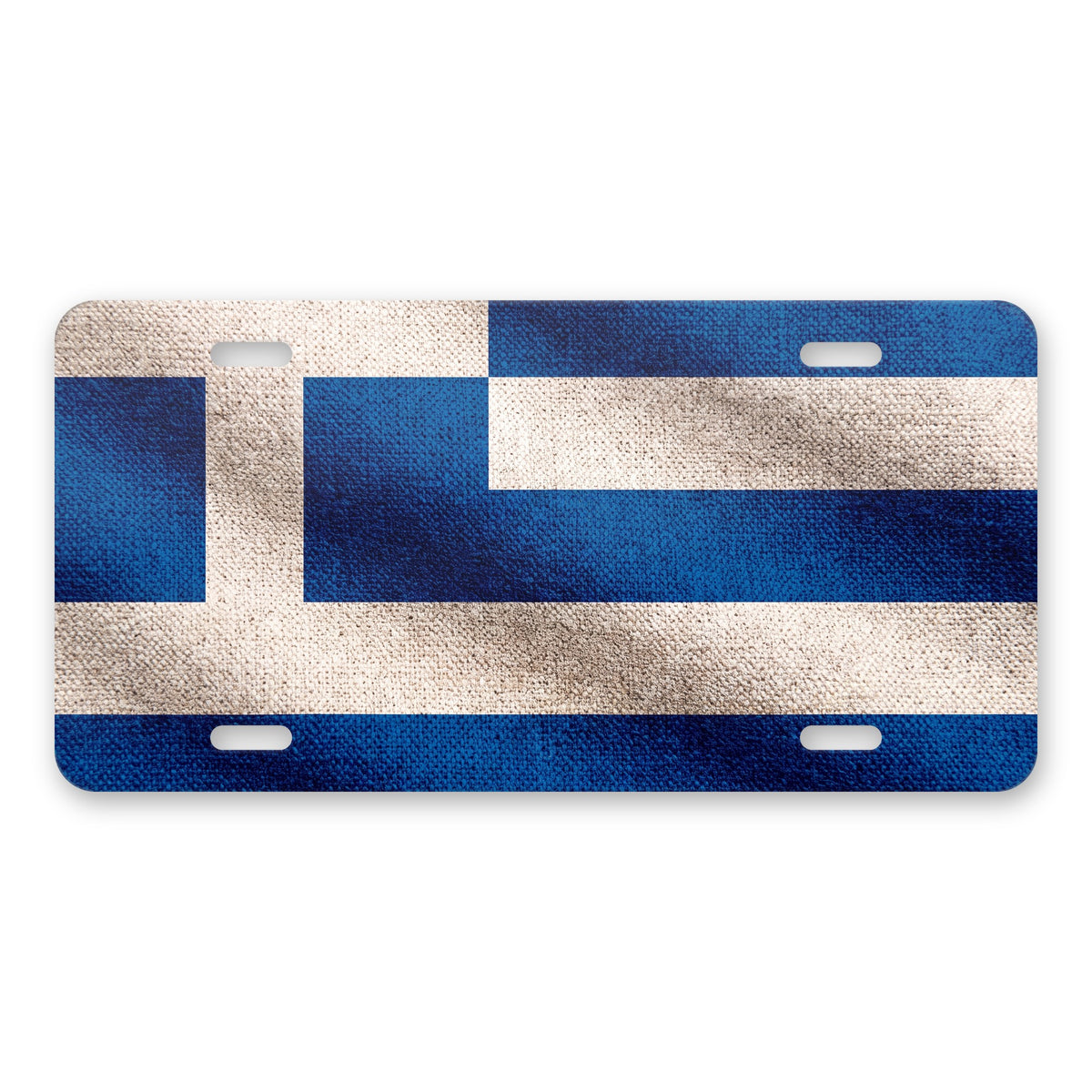 Greece Flag Pride aluminum front license plate