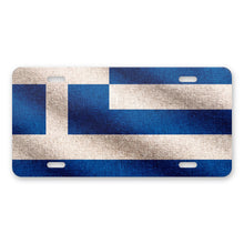 Greece Flag Pride aluminum front license plate