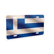 Greece Flag Pride aluminum front license plate