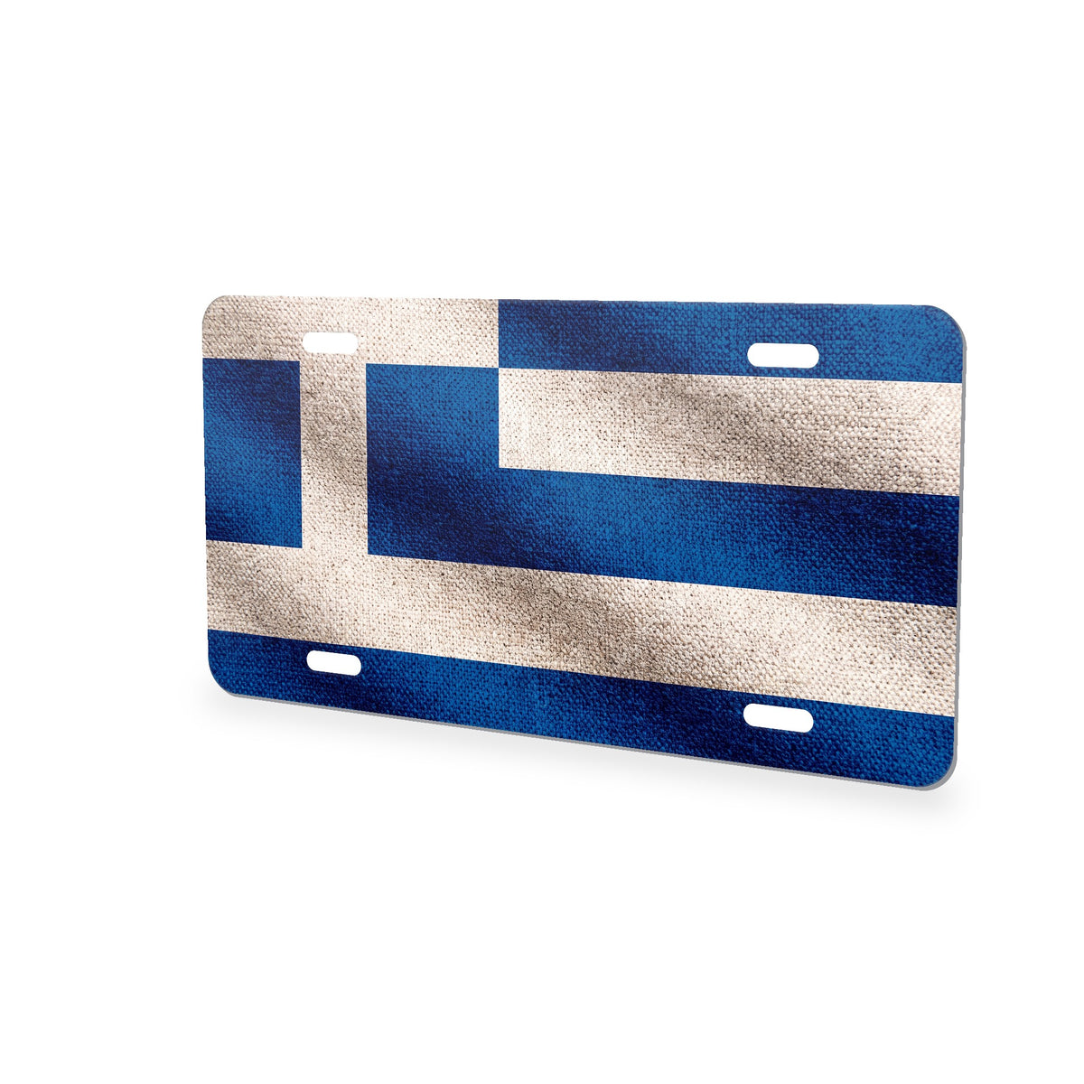 Greece Flag Pride aluminum front license plate