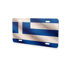 Greece Flag Pride aluminum front license plate