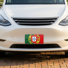 Portugal Flag Pride aluminum front license plate