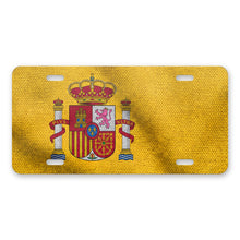 Spain Flag Pride aluminum front license plate