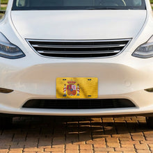 Spain Flag Pride aluminum front license plate