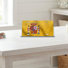 Spain Flag Pride aluminum front license plate