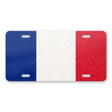 France Flag Pride aluminum front license plate
