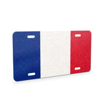 France Flag Pride aluminum front license plate