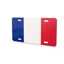 France Flag Pride aluminum front license plate