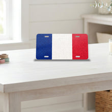France Flag Pride aluminum front license plate