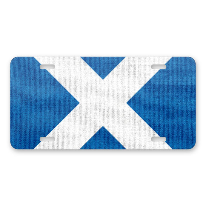 Scotland Flag Pride aluminum front license plate