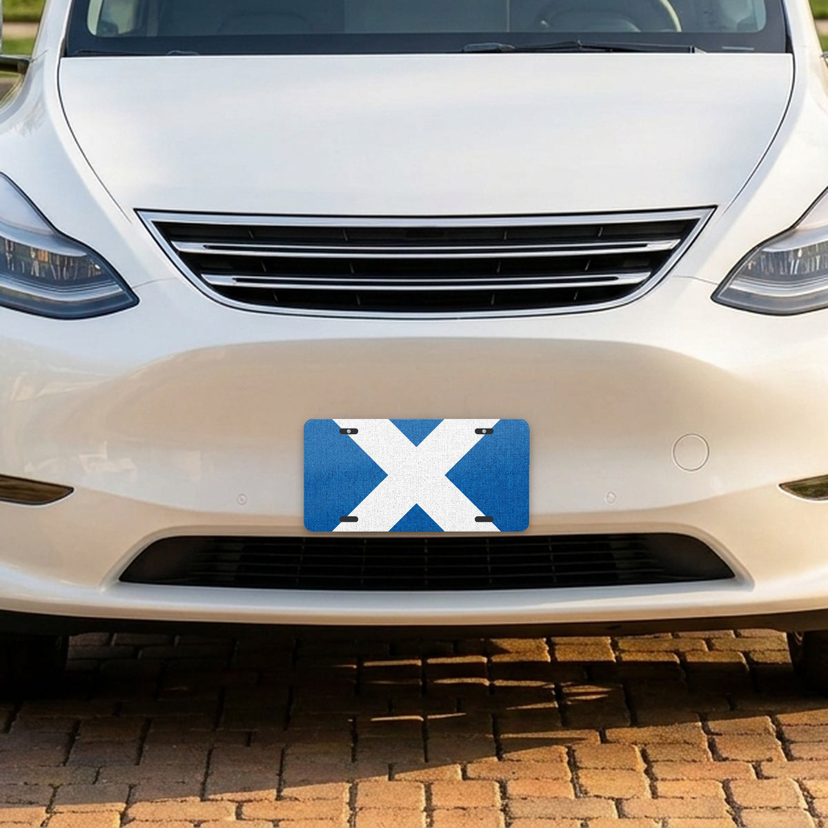 Scotland Flag Pride aluminum front license plate