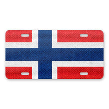 Norway Flag Pride aluminum front license plate