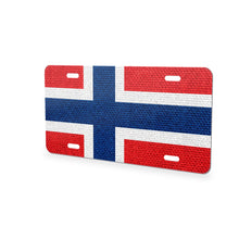 Norway Flag Pride aluminum front license plate