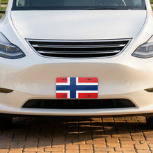 Norway Flag Pride aluminum front license plate