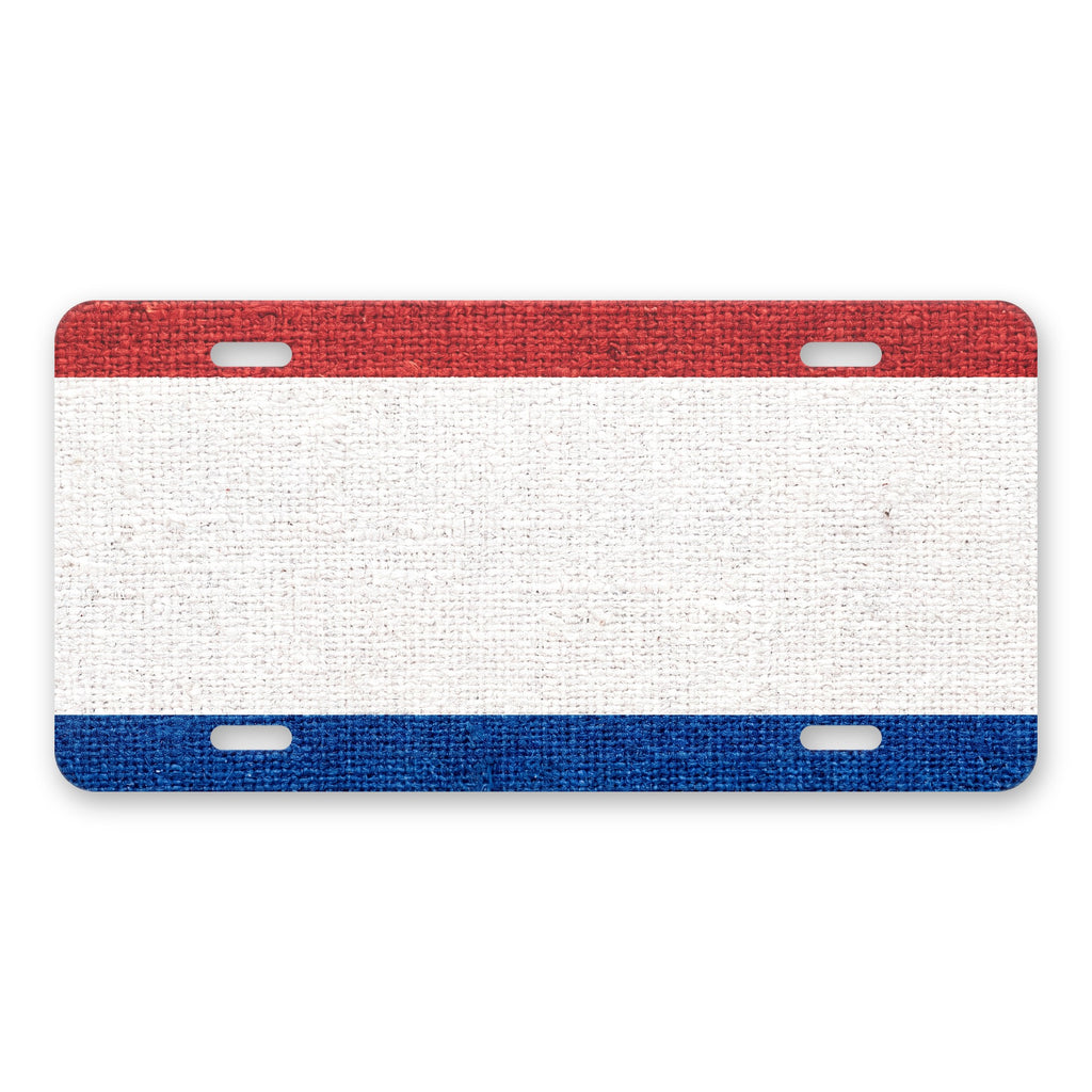 Netherlands Flag Pride aluminum front license plate