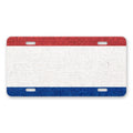 Netherlands Flag Pride aluminum front license plate
