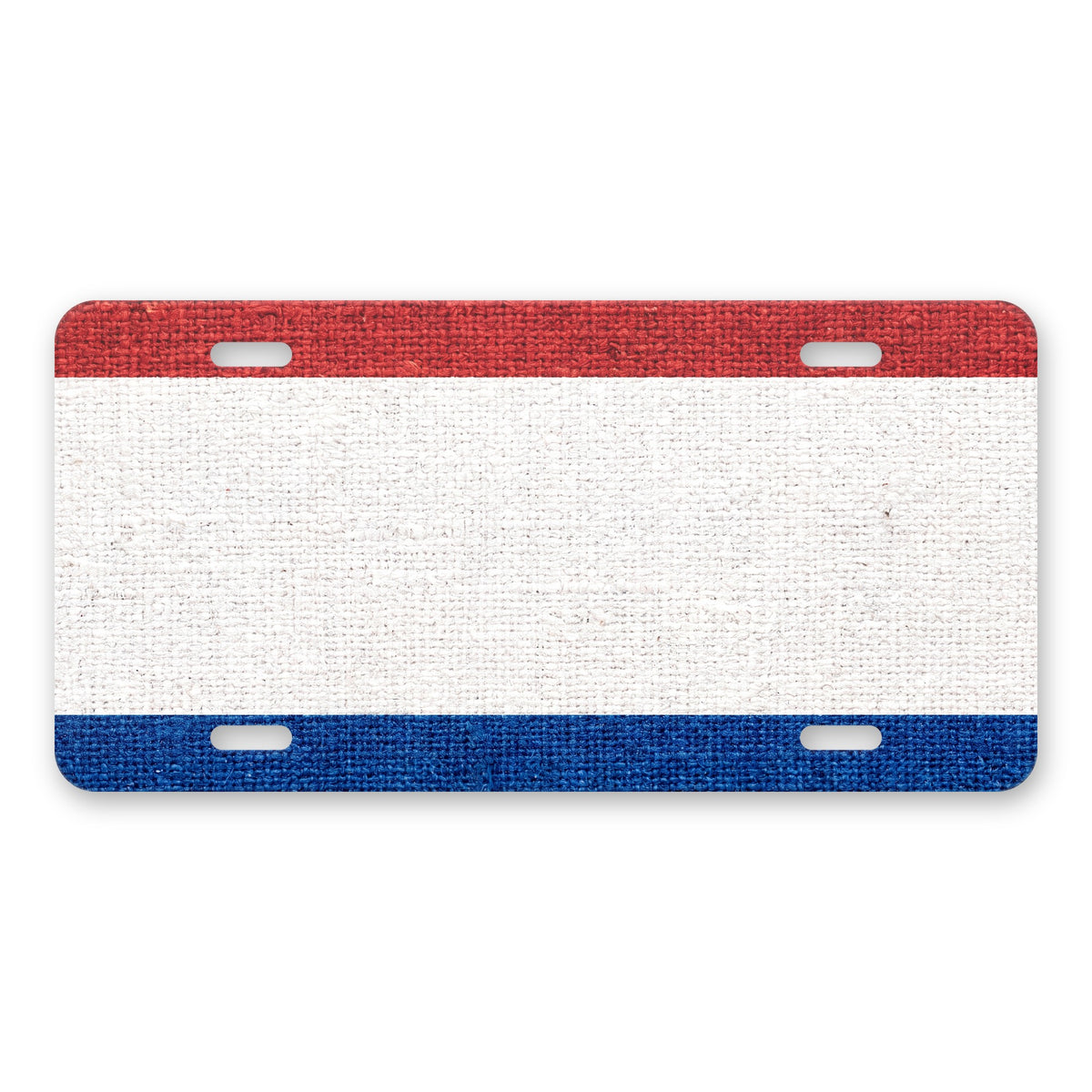 Netherlands Flag Pride aluminum front license plate