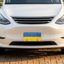 Ukraine Flag Pride aluminum front license plate