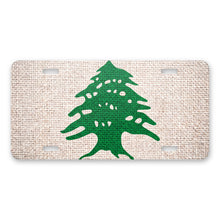 Lebanon Flag Pride aluminum front license plate