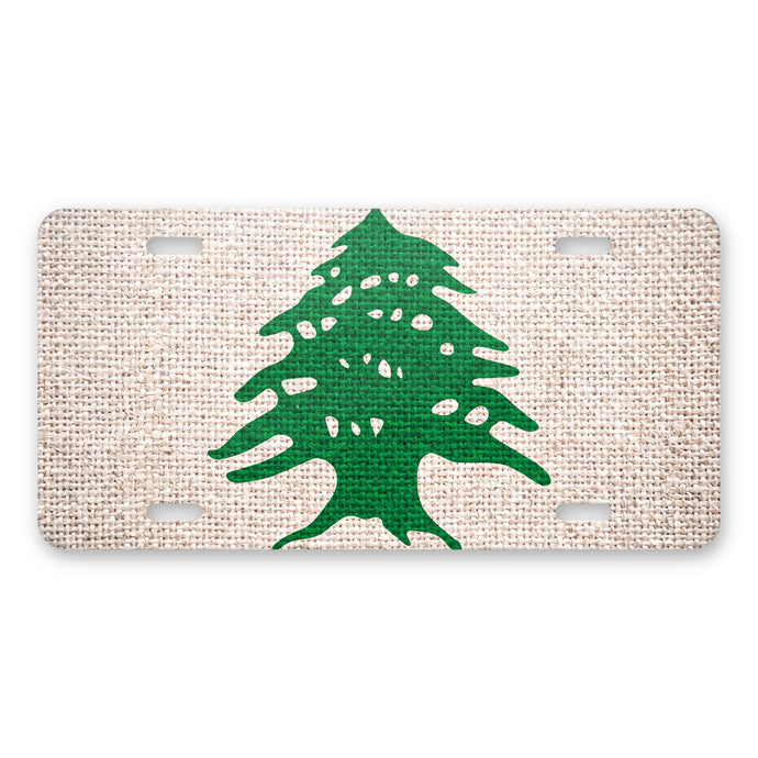 Lebanon Flag Pride aluminum front license plate