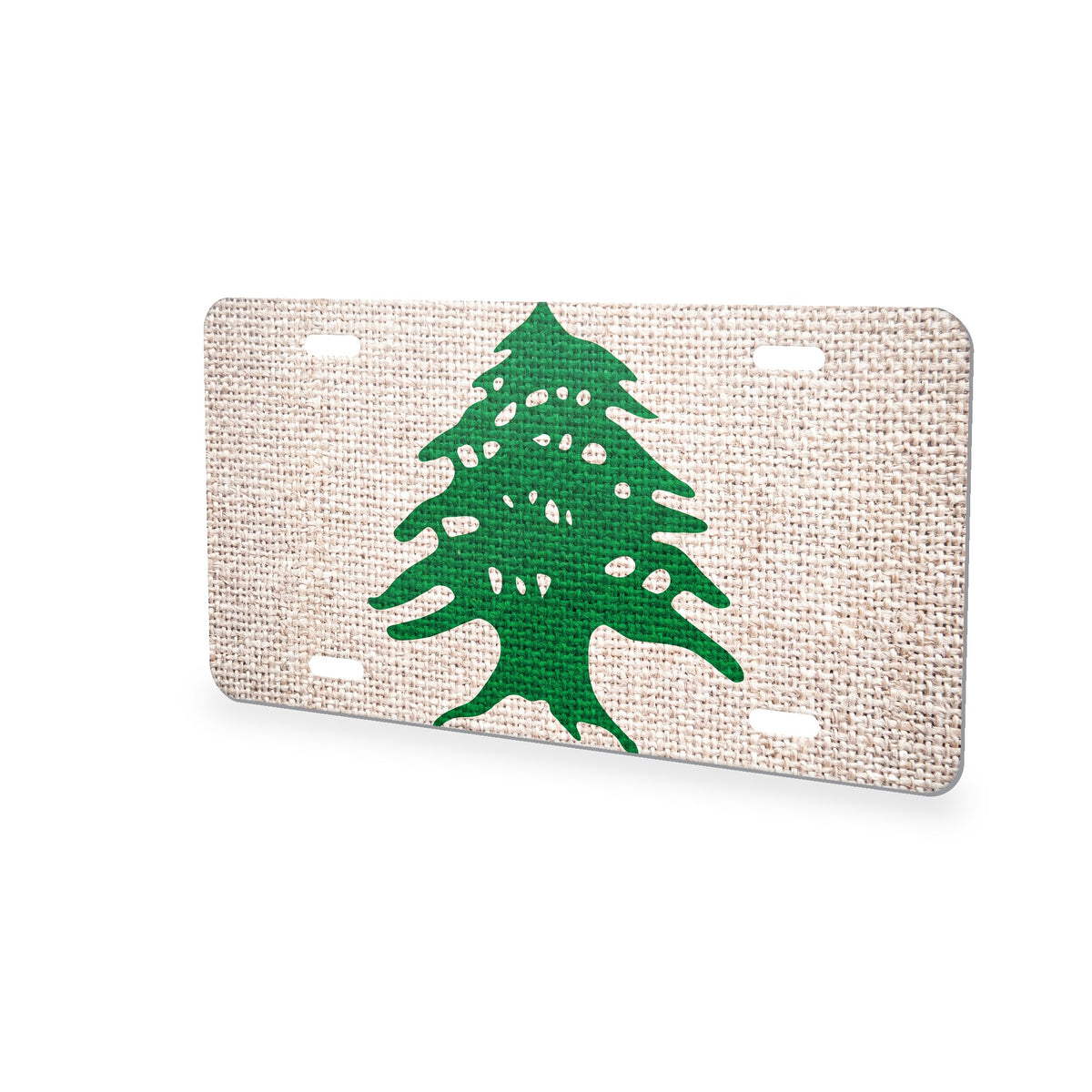 Lebanon Flag Pride aluminum front license plate