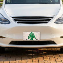 Lebanon Flag Pride aluminum front license plate