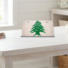 Lebanon Flag Pride aluminum front license plate