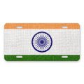India Flag Pride aluminum front license plate