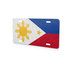 Philippines Flag Pride aluminum front license plate