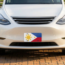Philippines Flag Pride aluminum front license plate