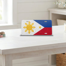 Philippines Flag Pride aluminum front license plate