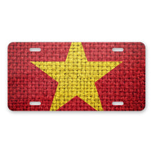 Vietnam Flag Pride aluminum front license plate