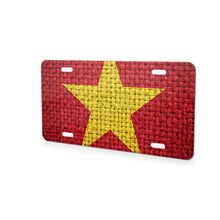 Vietnam Flag Pride aluminum front license plate