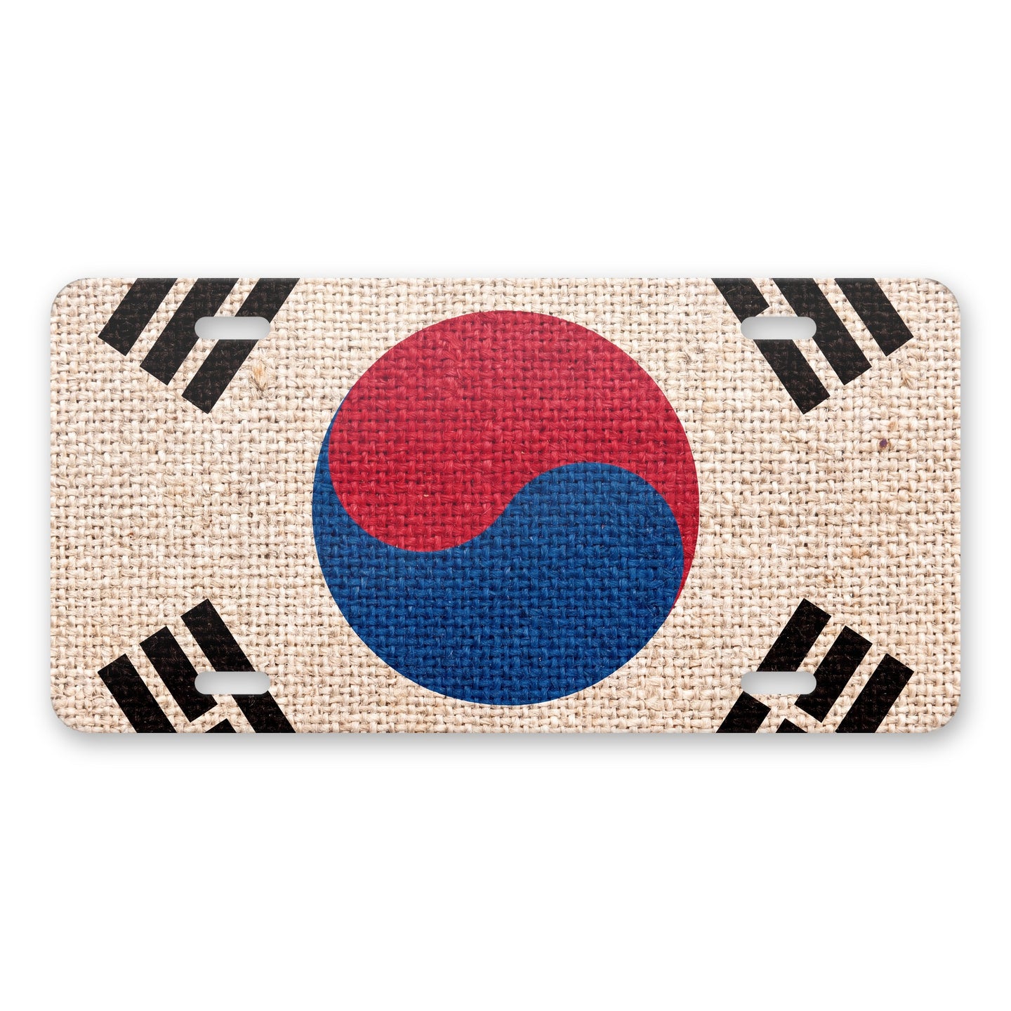 South Korea Flag Pride aluminum front license plate