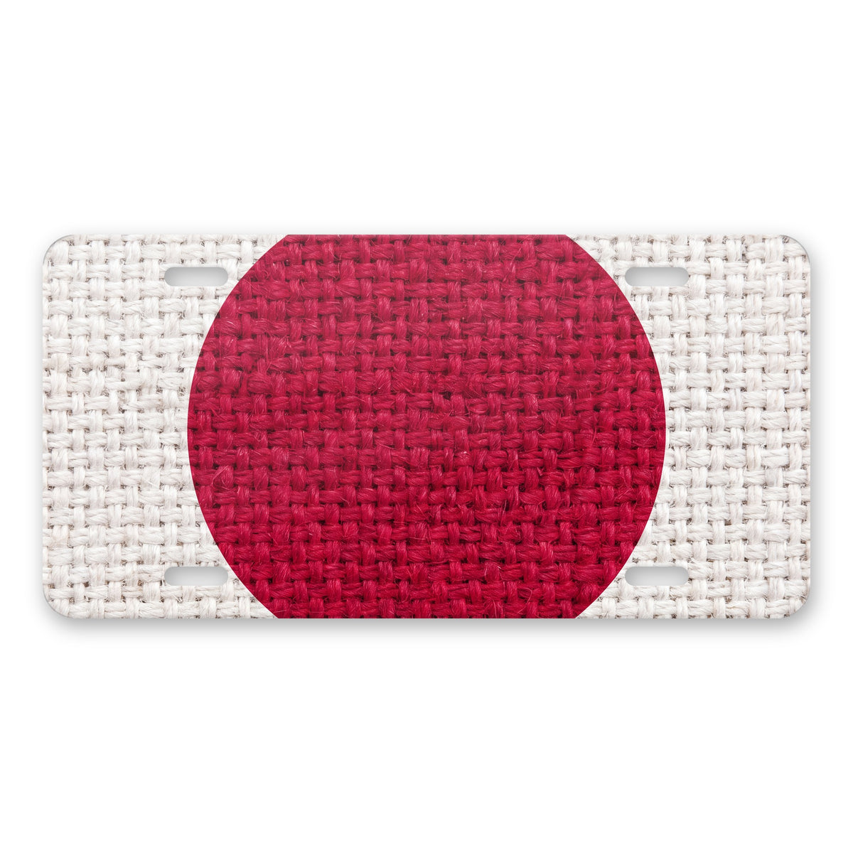 Japan Flag Pride aluminum front license plate